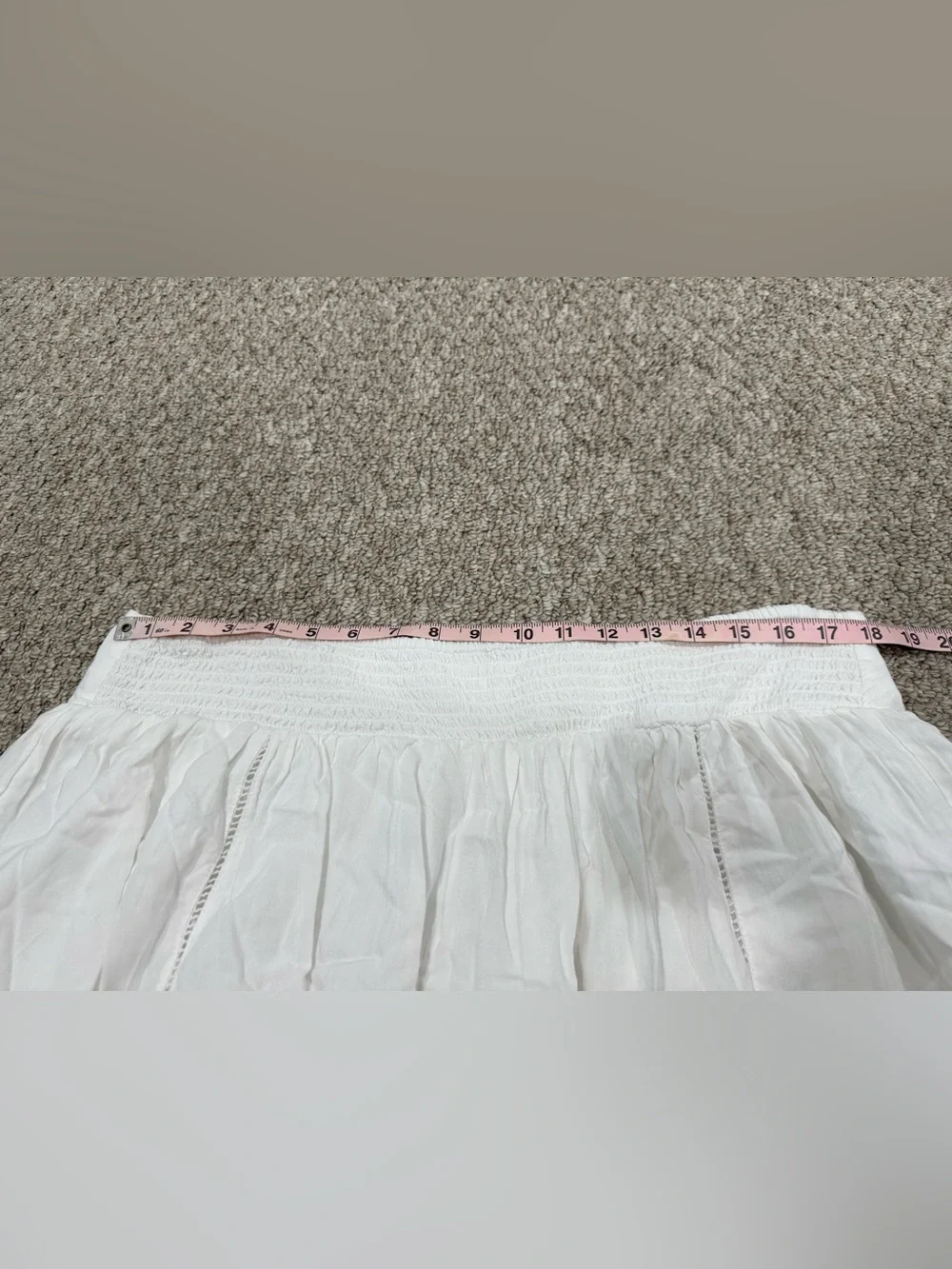 NWT American Eagle Outfitters White Tiered Maxi Skirt Size XL